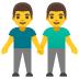 Men Holding Hands emoji on Google