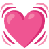 Beating Heart emoji on Google