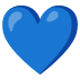 Blue Heart emoji on Google