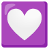 Heart Decoration emoji on Google