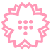 White Flower emoji on Google