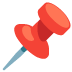 Pushpin emoji on Google