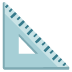 Triangular Ruler emoji on Google