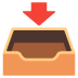 Inbox Tray emoji on Google