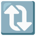 Clockwise Vertical Arrows emoji on Google