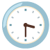 Three-Thirty Clock emoji on Google