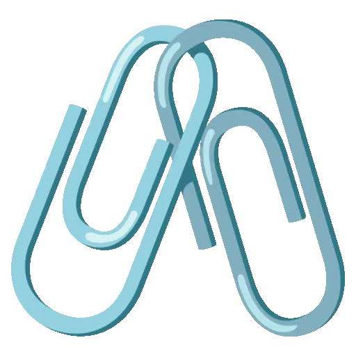 Linked Paperclips animated emoji