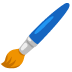 Paintbrush emoji on Google