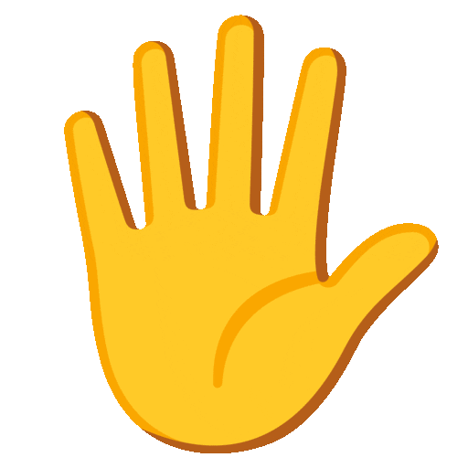 Animated Palm emoji - free download in WebP, GIF, Lottie JSON