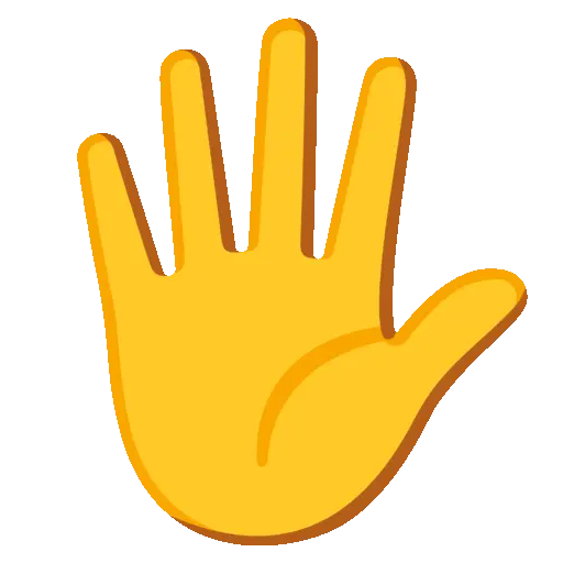 hand with fingers splayed
