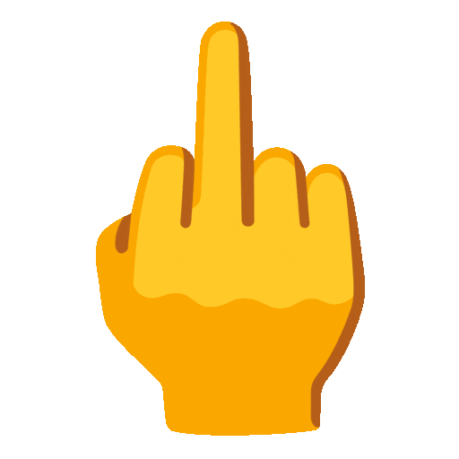 middle finger animated