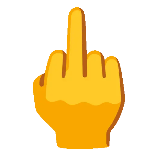 Middle Finger emoji
