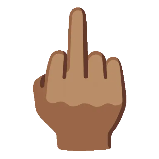 Middle Finger animated emoji