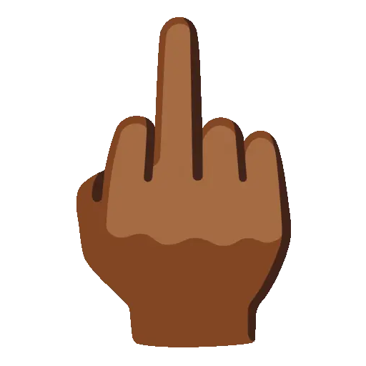 Middle Finger animated emoji
