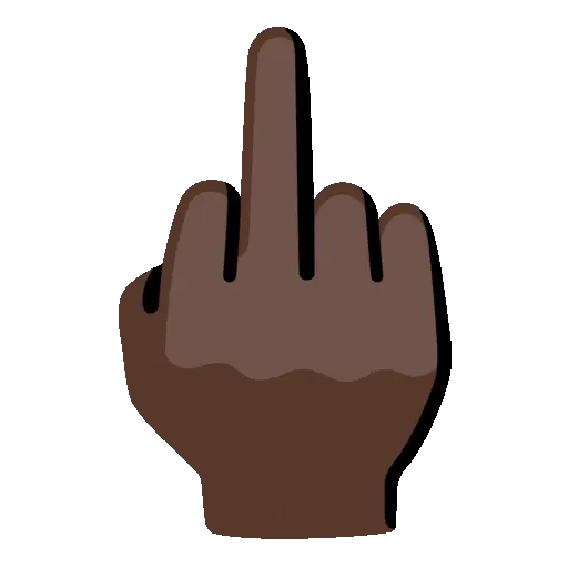 Middle Finger animated emoji