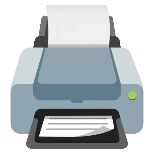 Printer animated emoji
