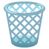 Wastebasket emoji on Google