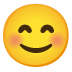 Smiling Face with Smiling Eyes emoji on Google