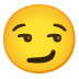 Smirking Face emoji on Google