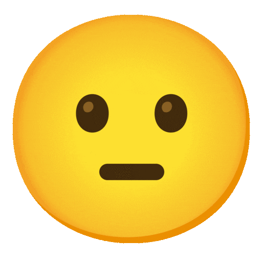 expressionless face animated