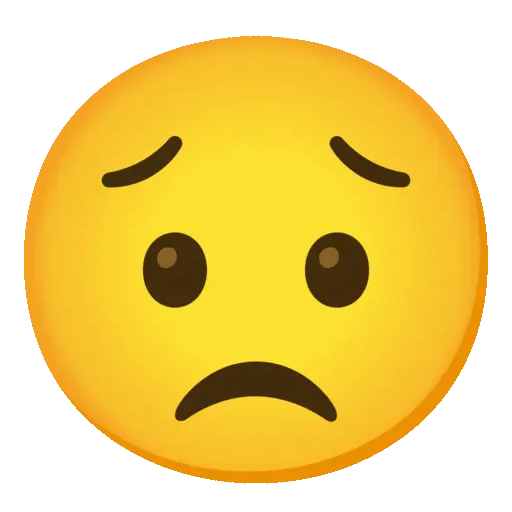 Sad but Relieved Face emoji