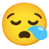 Sleepy Face emoji on Google