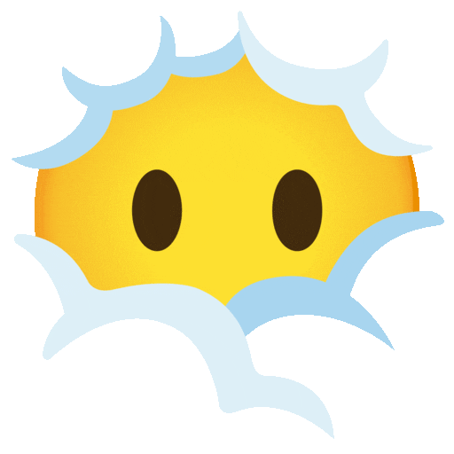 Face in clouds Noto Animated emoji