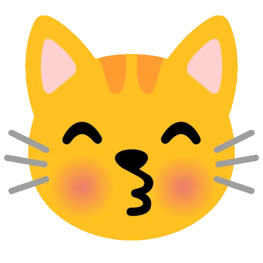 Kissing Cat Face