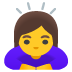 woman bowing emoji on Google