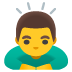 man bowing emoji on Google