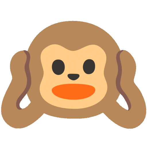 hear-no-evil monkey animated