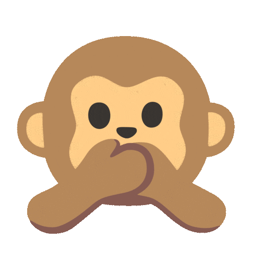 speak-no-evil monkey animated