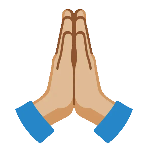 Folded Hands animated emoji