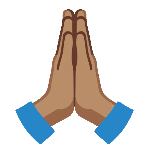 Folded Hands animated emoji