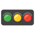 Horizontal Traffic Light emoji on Google