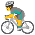 man biking emoji on Google