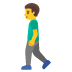 man walking emoji on Google