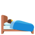 Person in Bed emoji on Google