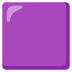 Purple Square emoji on Google
