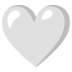 White Heart emoji on Google
