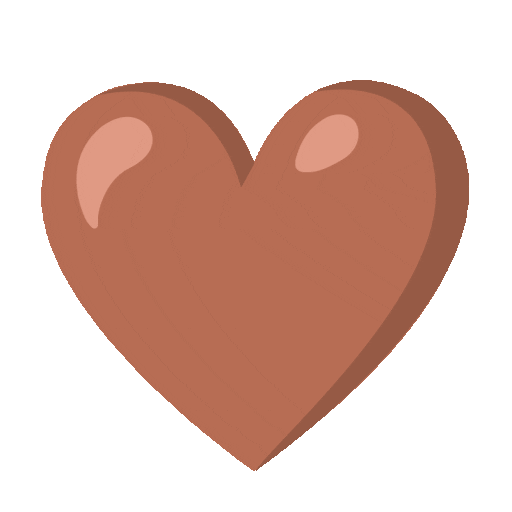 brown heart animated