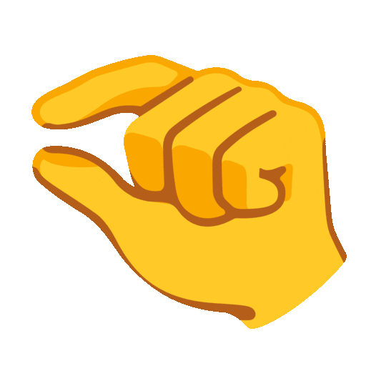 pinching hand animated