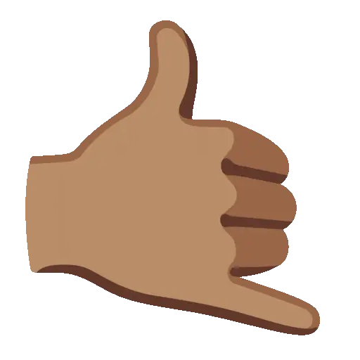 Call Me Hand animated emoji
