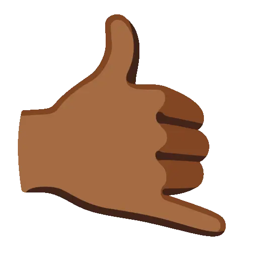 Call Me Hand animated emoji