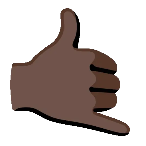 Call Me Hand animated emoji