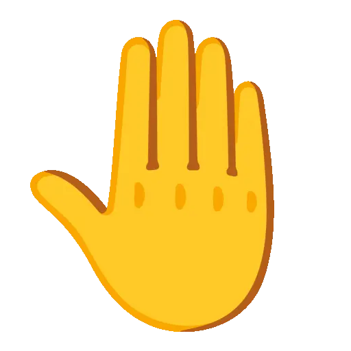 Raised Back of Hand emoji