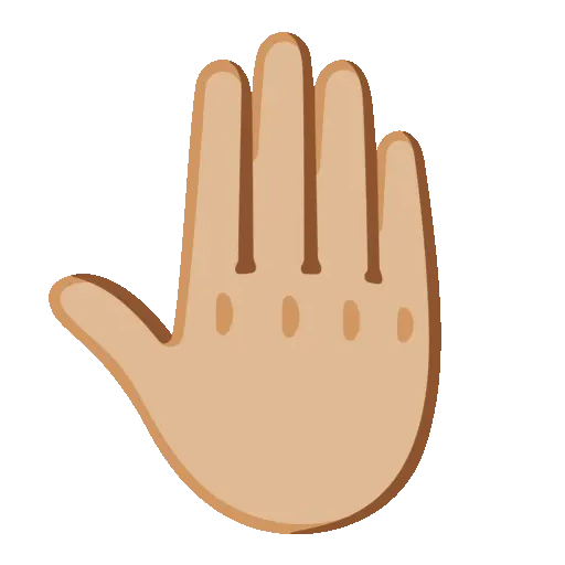 Back Hand animated emoji