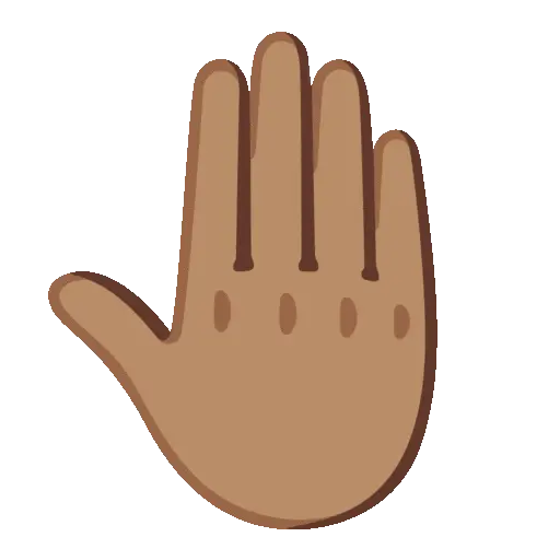 Back Hand animated emoji