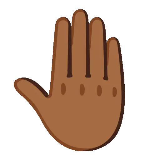 Back Hand animated emoji