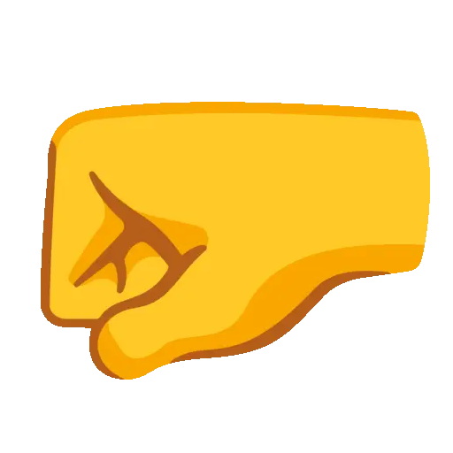 Left-Facing Fist emoji